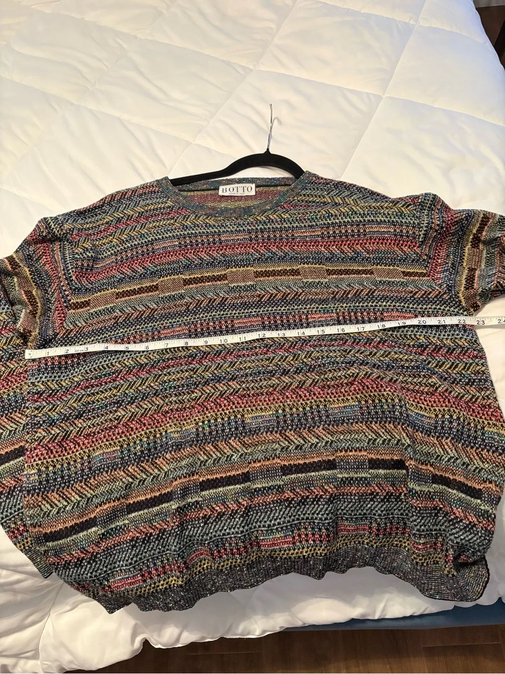 Botto Sweater Multicolor Men’s Striped Knit Crewneck Size M